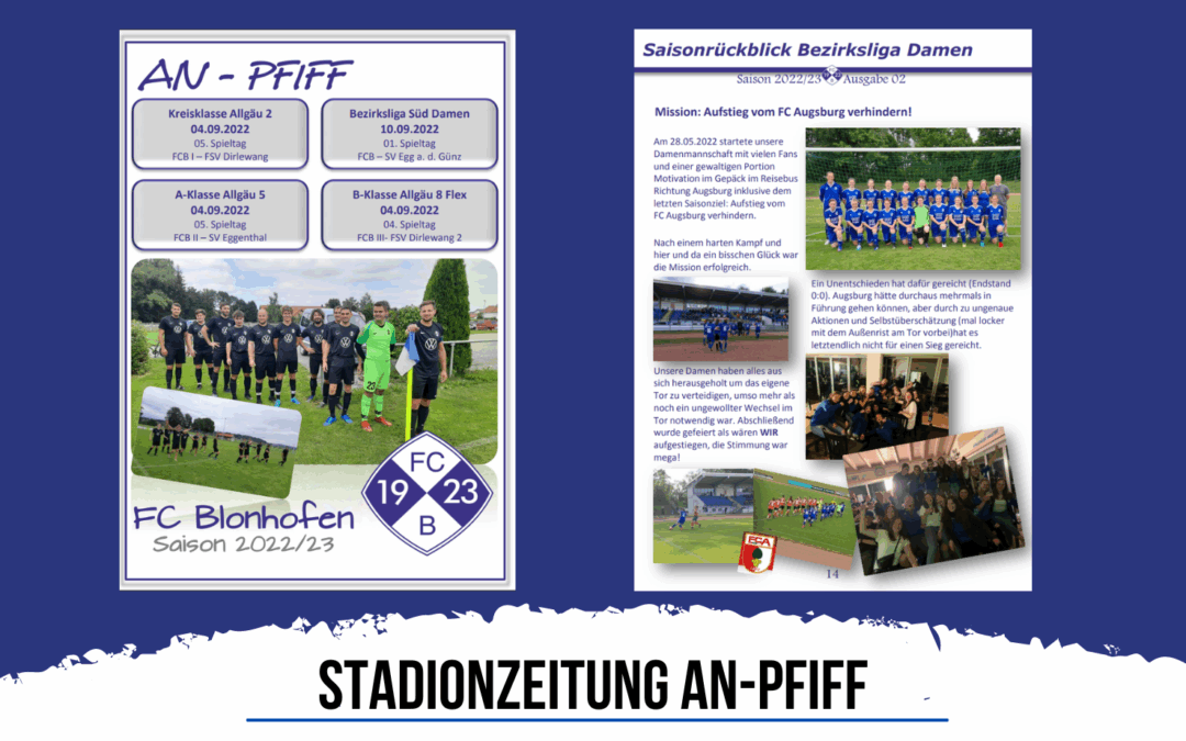 Stadionzeitung zum Nachlesen