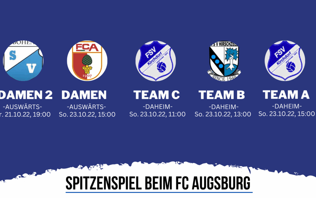 Spitzenspiel beim FC Augsburg