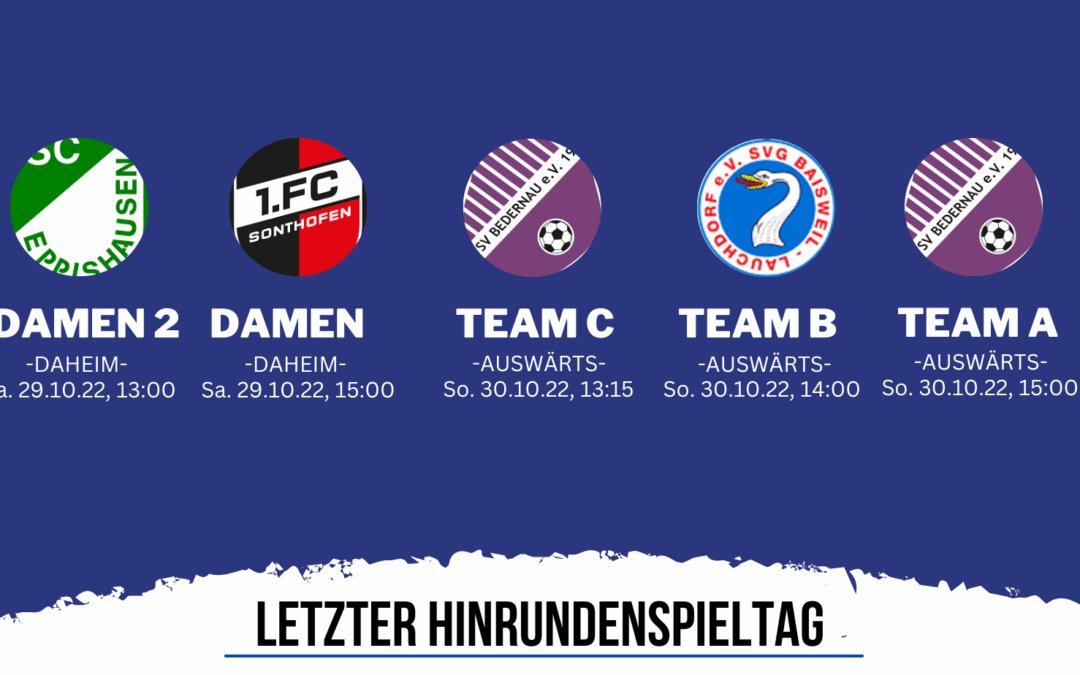 Letzter Hinrundenspieltag