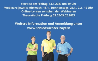 PER ONLINE-KURS ZUM SCHIEDSRICHTER*INNEN-SCHEIN!