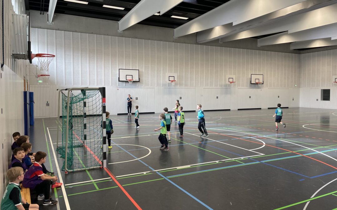 Gemeinsames Training der F-Jugenden vom FC-Jengen und FC-B