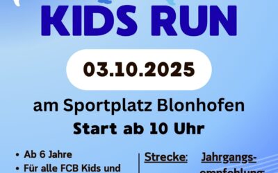 FCB Kids Run am Freitag, den 03.10.2025